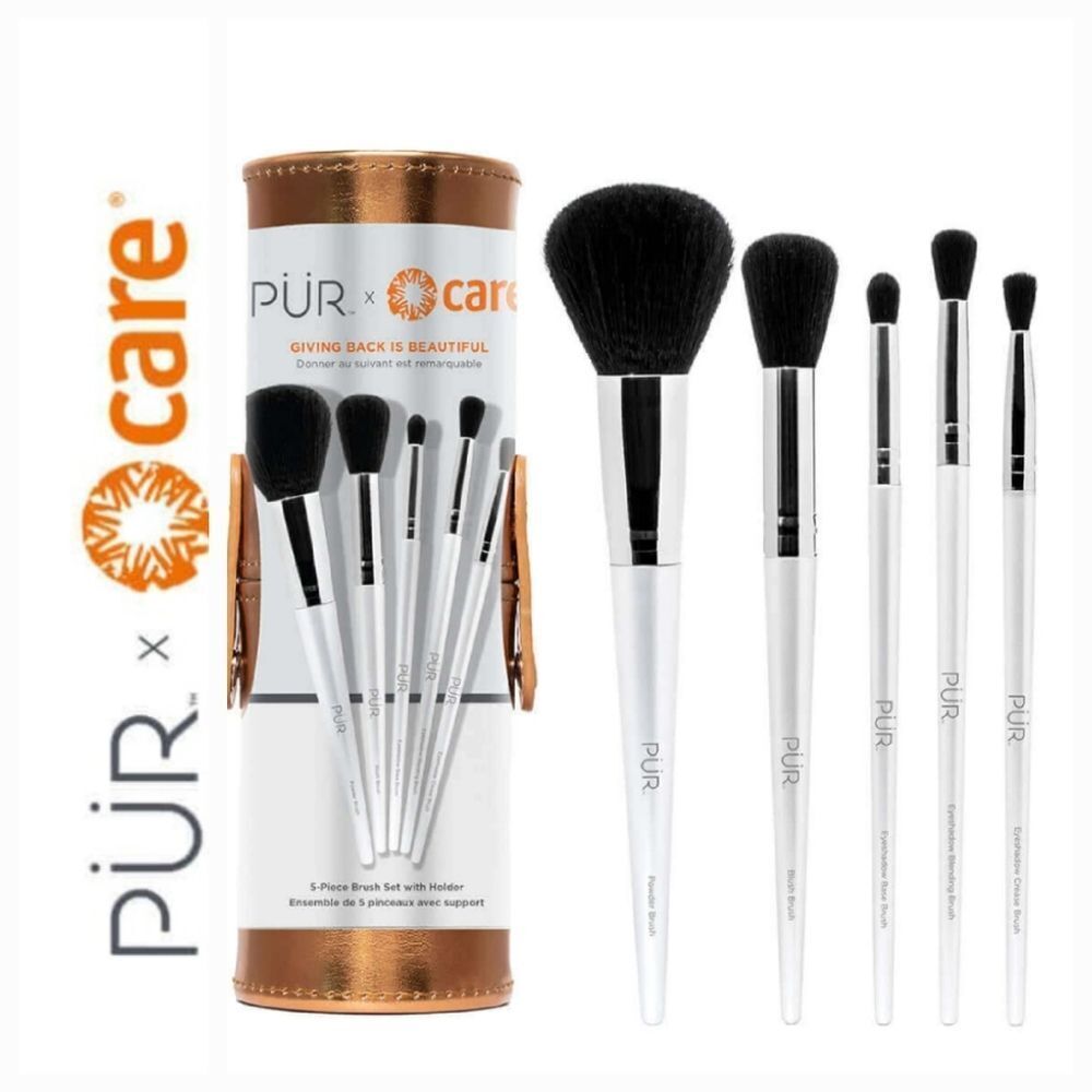 Pur X Care 5-Piece Brush Set w/Holder